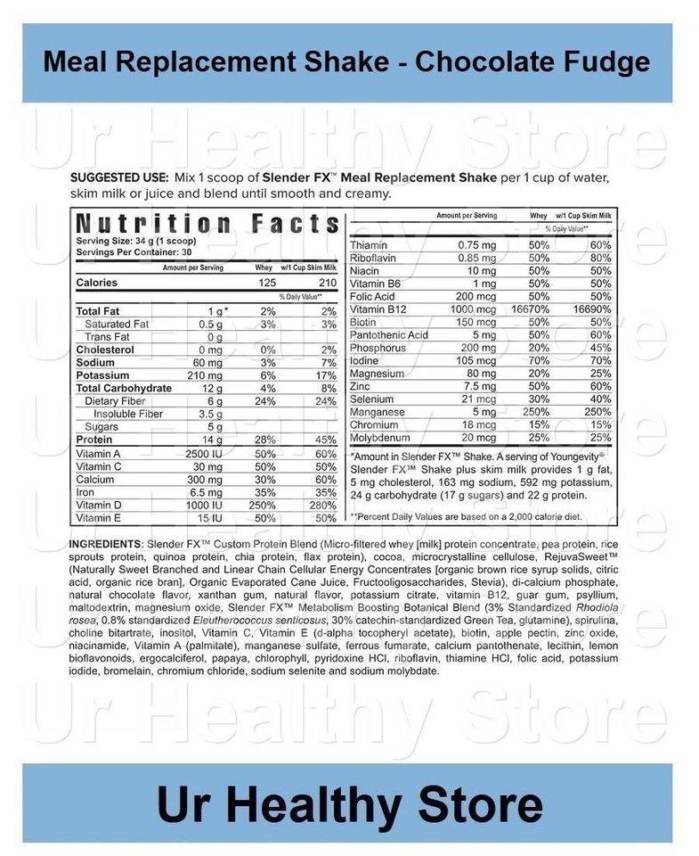 Meal Replacement Shake - Chocolate Fudge (4 PACK) Youngevity *LOYALTY REWARDS* - Изображение 2 из 2