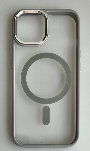 MVMT 0305R-GYA Defender MagSafe iPhone 15/14/13 Clear with Metallic Gray Trim - Photo 8 sur 8