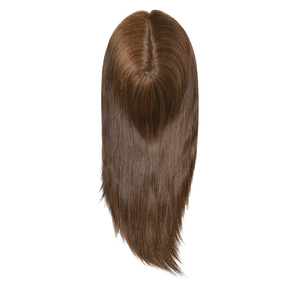 Topper feminino cabelo humano renda francesa peças 7x9 cabelo liso 16"" Q6L #L2 - Imagem 3 de 4