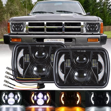 For Toyota Pickup 1982-1995 Hardbody Truck Pair 5x7 7x6inch Led Headlights H4