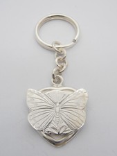 Butterfly: 925 Silver Heart Keychain with Lepidopteran - Keys - Breeze
