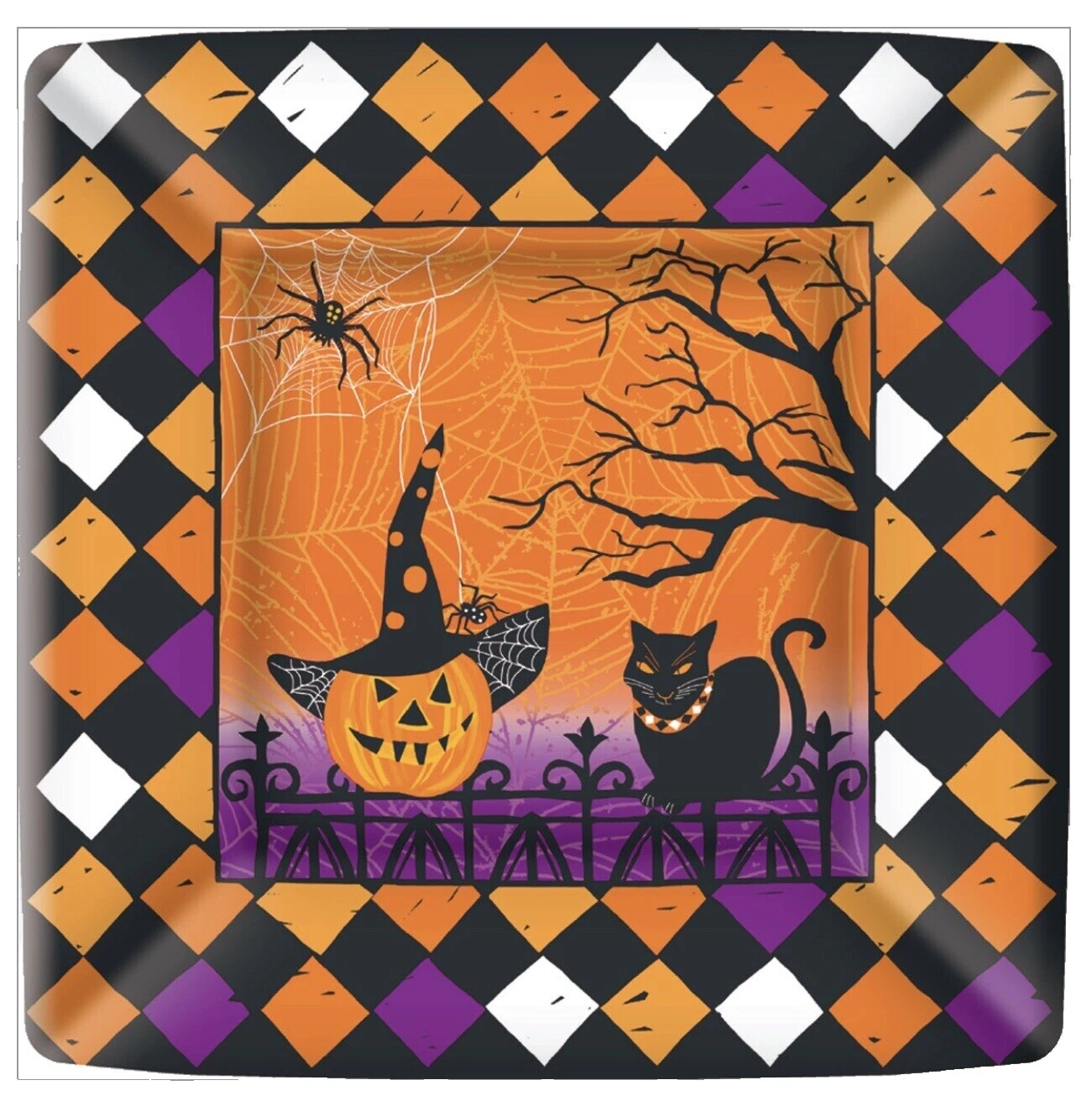 Halloween Plastic Party Plates