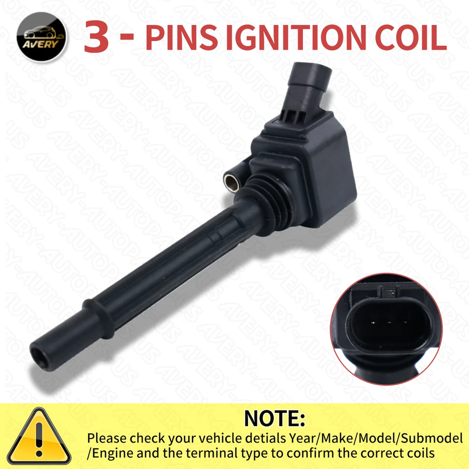 ✅4 Ignition Coil + 4 Spark plug For 1.4L Fiat 500 L Jeep Renegade 55250468 UF755 Foto 4 de 4