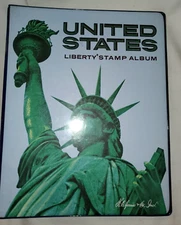 1992 HE Harris Liberty Stamp Plate Block Album Volume A  Binder & Pages New