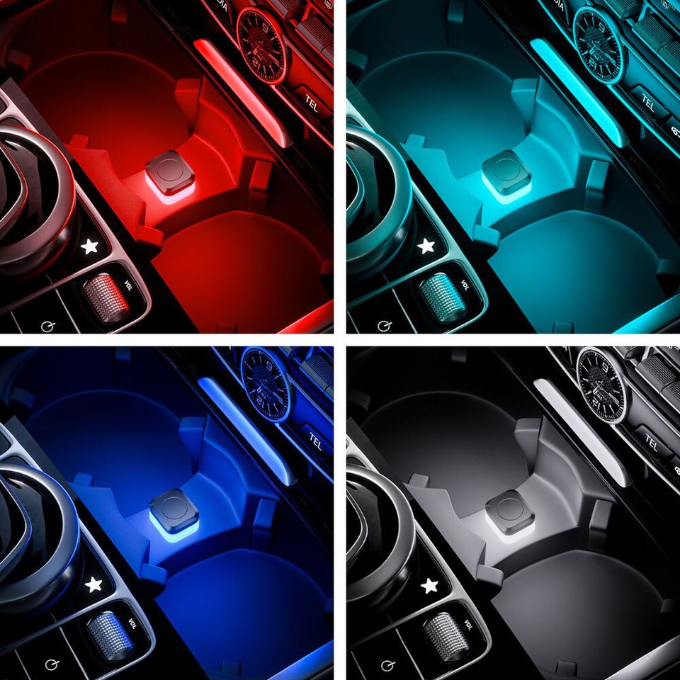 1x Mini USB LED Light DC 5V Smart USB Atmosphere Lamp Car Interior