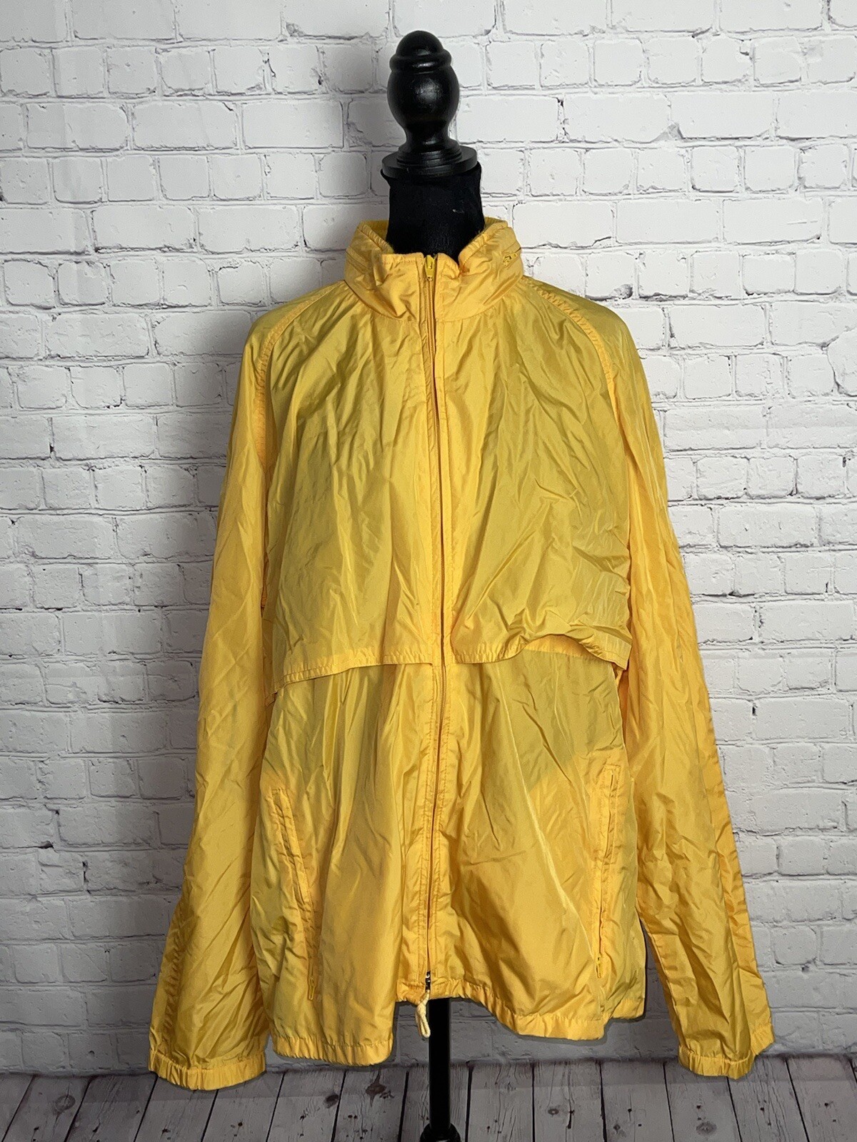 VTG Woolrich Yellow Full Zip Packable 