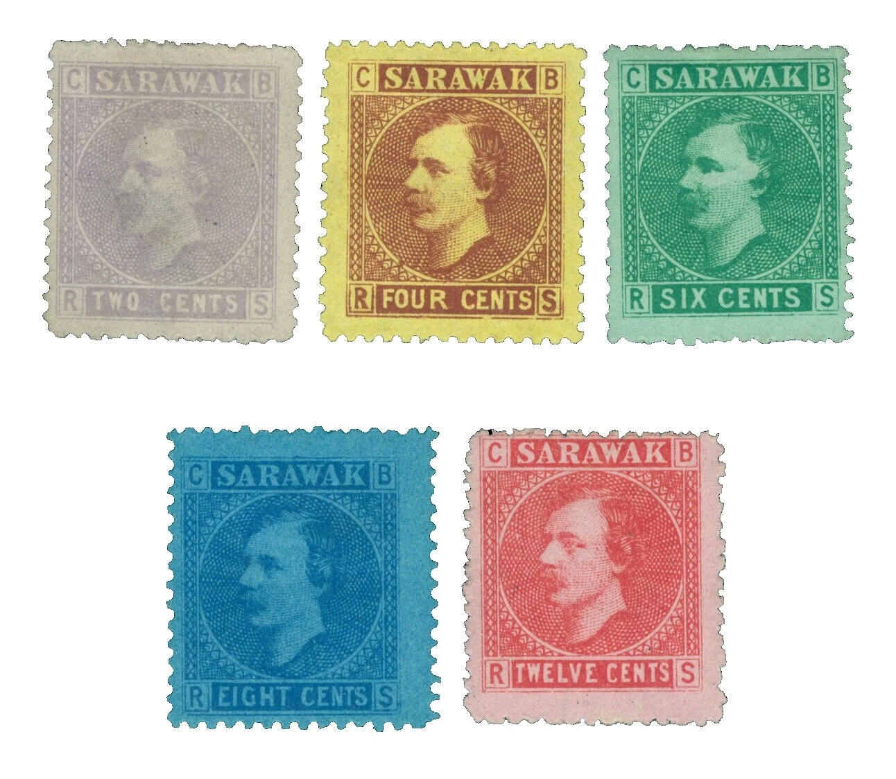 Royalty colonias británicas y territorios sellos de paquetes postales