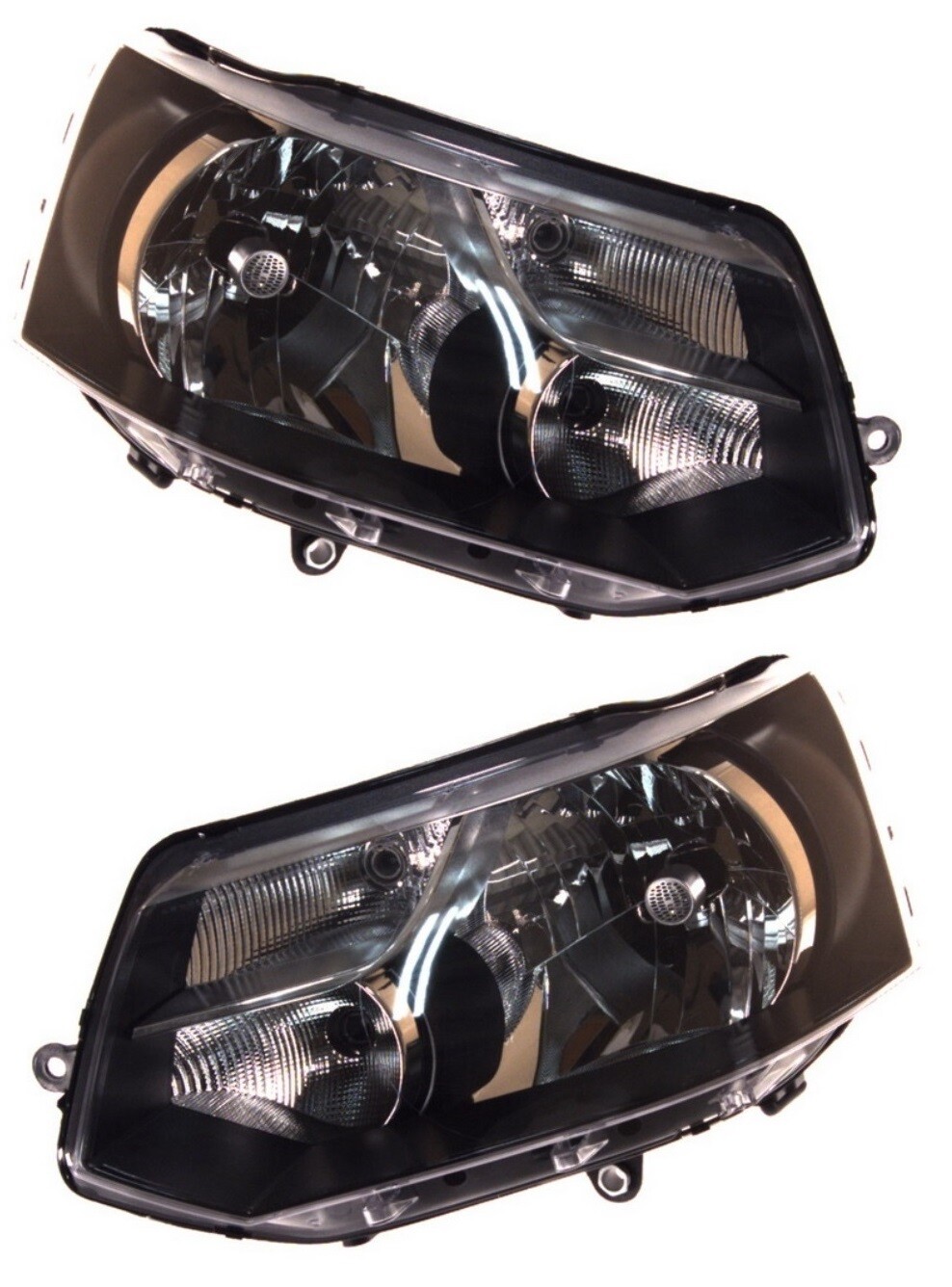 Phare avant gauche et droit pour VW Multivan V T5 après 2009, optiques H4 avec moteur électrique
