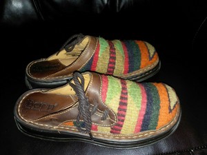 born wool clogs