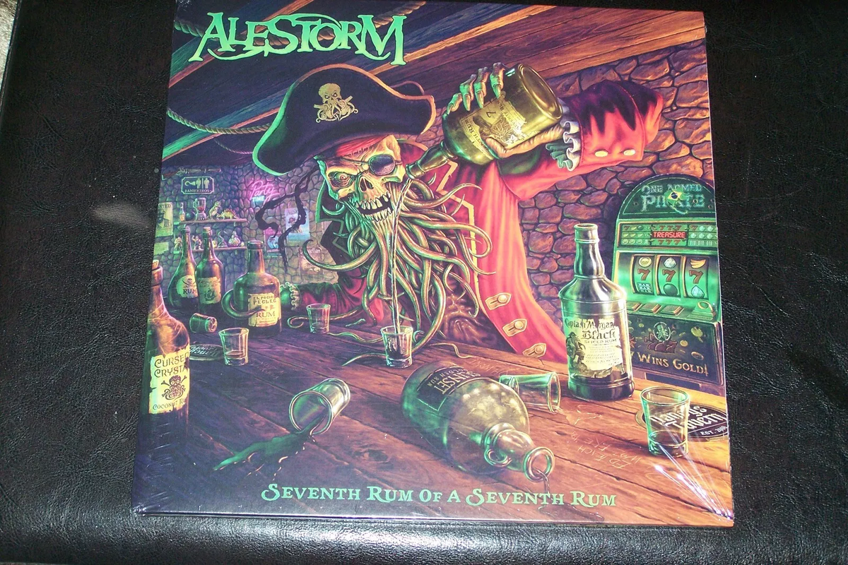 Alestorm – Seventh Rum Of A Seventh Rum Green With Black Splatter