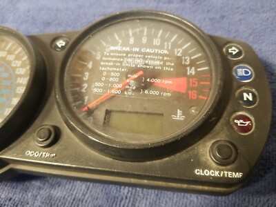2000 Kawasaki ZX6R Speedometer 14,902 28011-1203, 25023-1253