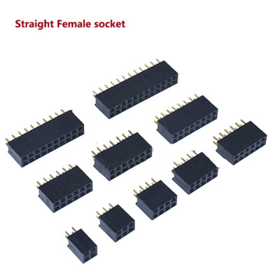2.54mm 2X2/3/4/5/6/7/8/10/20/40P Female Socket&Male Pin Header