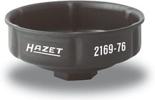 Hazet Tools 2169-76 Oil Filter Spanner Wrench 76mm 6-point 12 Drive
