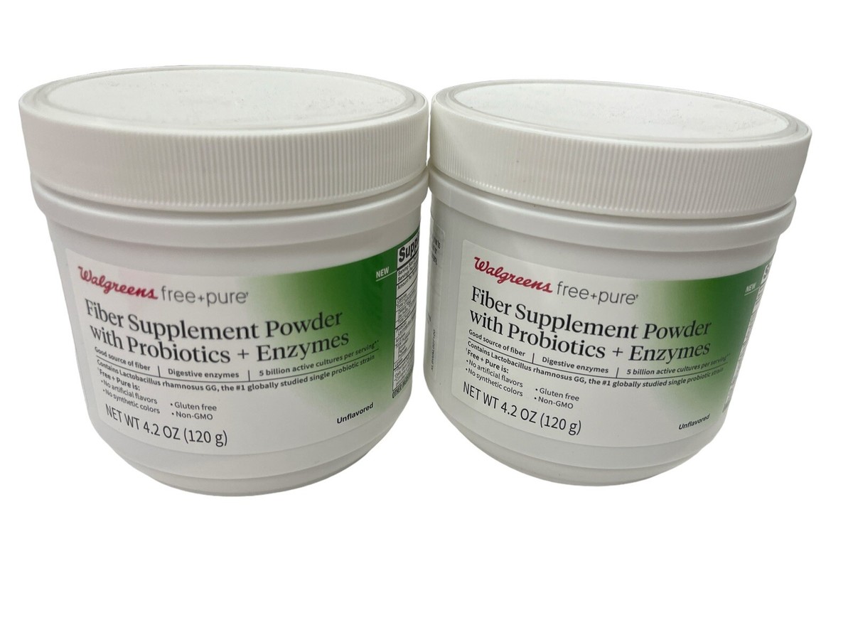 BAOGREEN FIBER プレーン味 500g 2 Pack (4.2 oz each) Walgreens Fiber Powder w/Probiotics & Enzymes