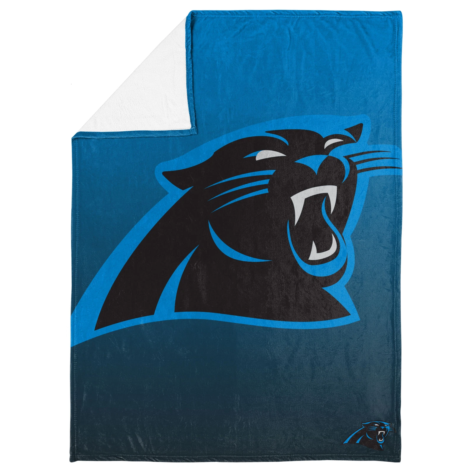football Carolina Panthers Gradient Micro Raschel Throw Blanket