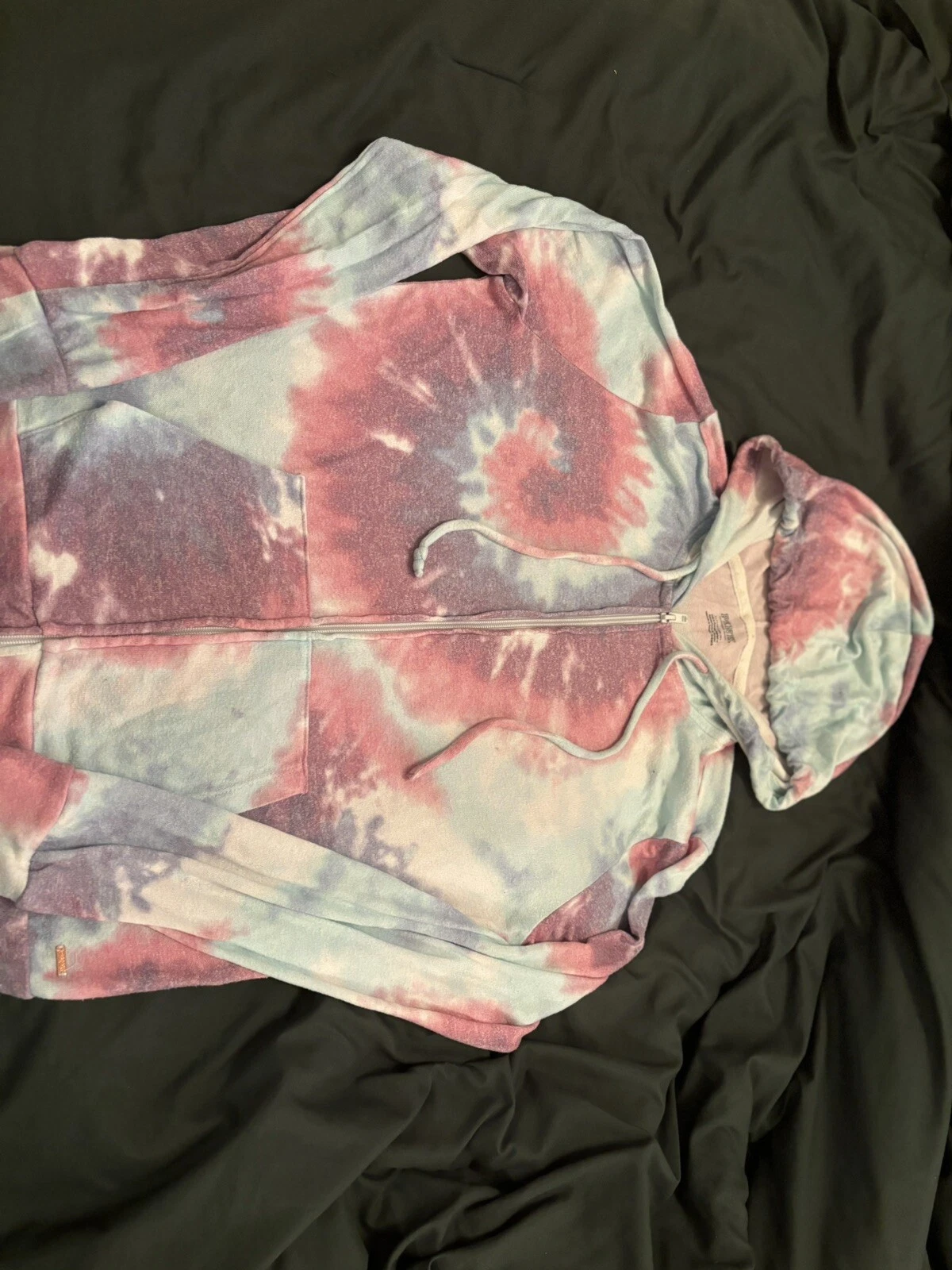 UNDERCOVER Felpa con cappuccio rosa con cerniera Victoria Secret