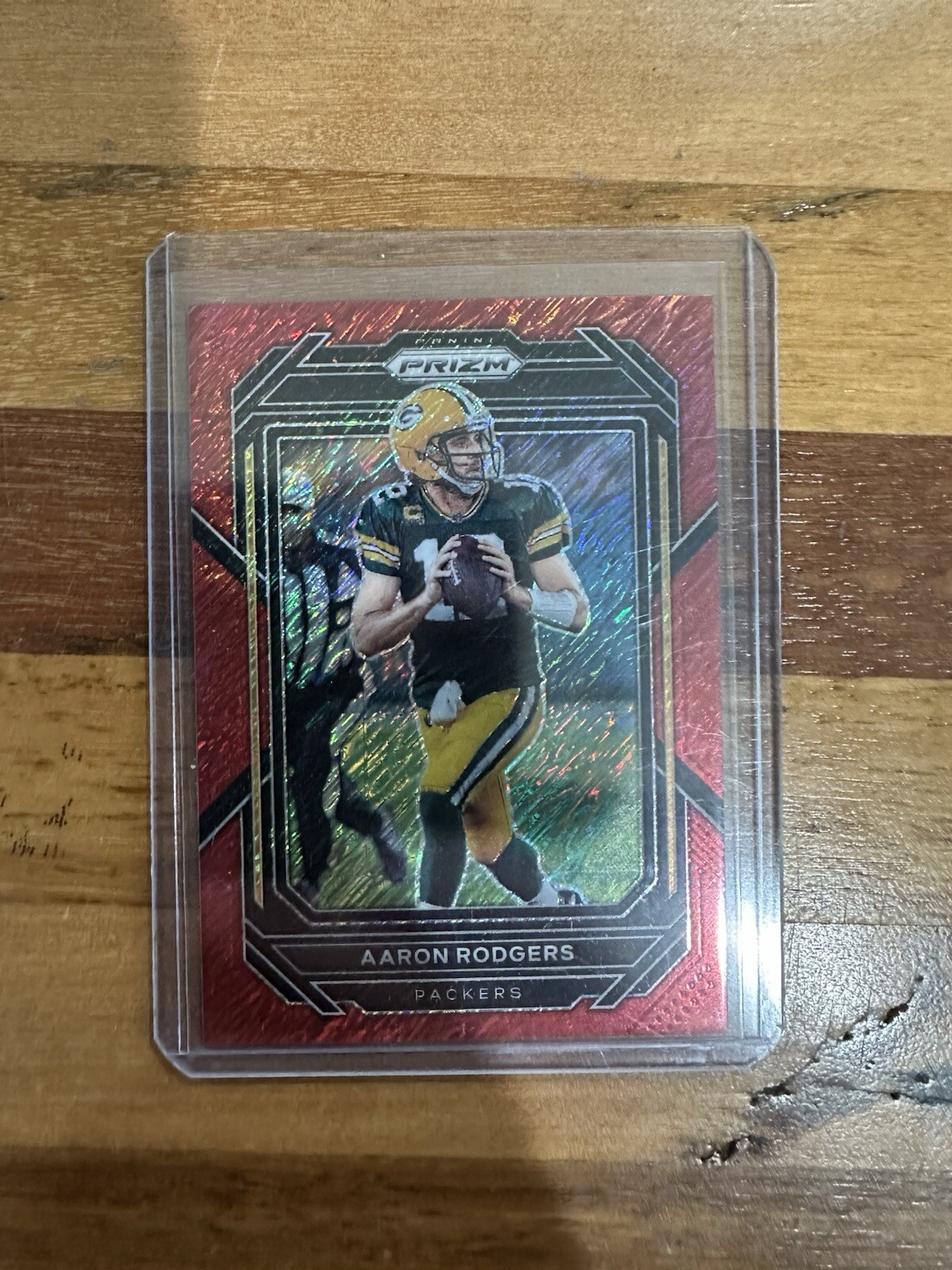 AARON RODGERS 2022 Panini Prizm RED SHIMMER #103 PACKERS /35