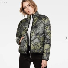 G-star Raw Reversible Whistler Padded Camo Bomber Puffer Jacket Size S