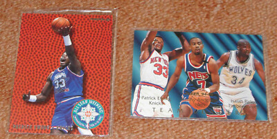 NBA Patrick Ewing Set 2 Karten Einsatz Neu