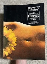 HEAVENLY BODIES THE COMPLETE PIRELLI CALENDAR BOOK DAVID NIVEN vintage 1975 book