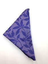  125 Ryan Seacrest Men Floral Purple Cotton Handkerchief Pocket Square Hanky