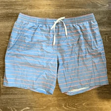 NWOT Chubbies Men’s The Tributes 7" Swim Short in Dusty Blue Size XXXL