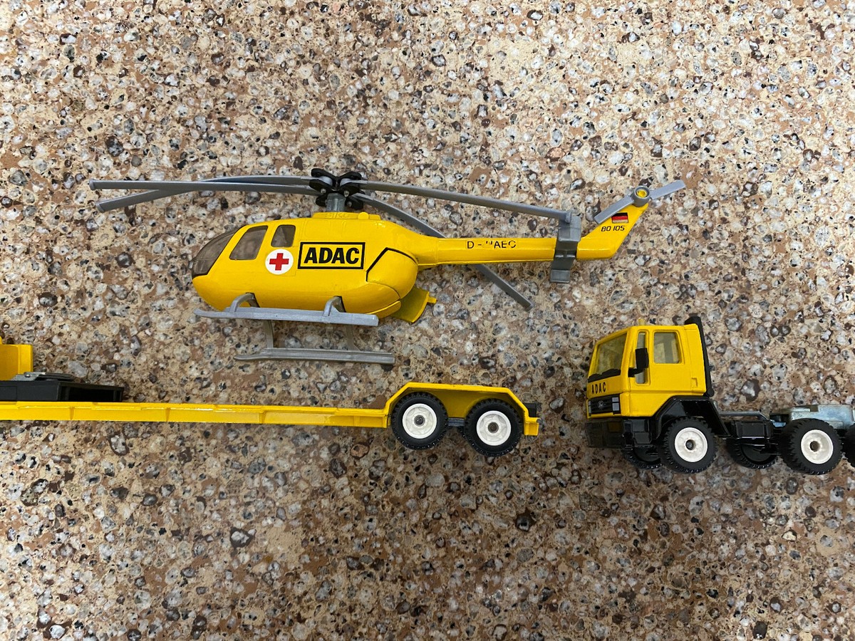 Siku,ford Truck ,trailer ADAC rescue helicopter Made in W