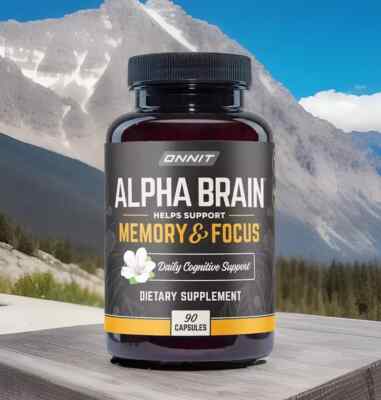 90 ct Alpha Brain Memory Focus Daily Cognitive Support (90 Capsules)