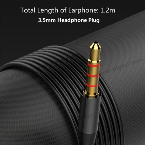 OLAF Wired Earphones 3.5mm In-Ear Headphones with Microphone Bass Stereo Earbuds - Picture 4 of 10