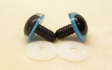 Sassy Bears 18mm BLUE Safety Eyes for bears, dolls, puppets and crafts 10 pairs