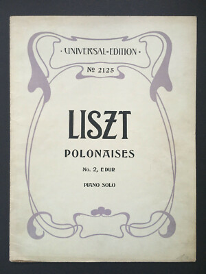 Liszt Polonaises No. 2 e-dur | Universal Edition | No. 2125