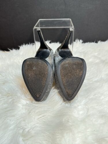 Jessica Simpson Silber Strass verziert 4 1/2" Stiletto Heels Größe 6 1/2 - Bild 8 von 12