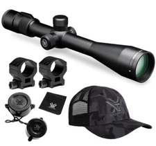 Vortex Optics Viper 6.5-20x50 PA Riflescope Mil-Dot MOA w/ Rings 1.18in and Hat