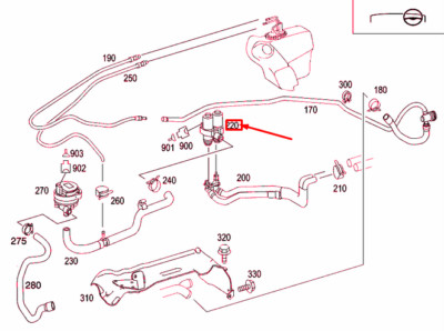 MERCEDES-BENZ SLK R171 KLIMA HEIZUNGSREGELVENTIL A0048302084