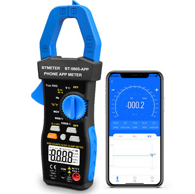Profi Digital Multimeter BTMETER 600A LED Kapazität hFe OHM Durchgangsprüfung