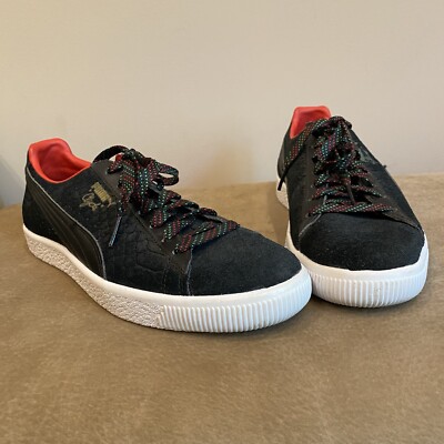 PUMA CLYDE GCC LOW LEATHER TRAINERS SNEAKER