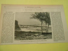 Engraving 19th century - Douarnenez maritine city