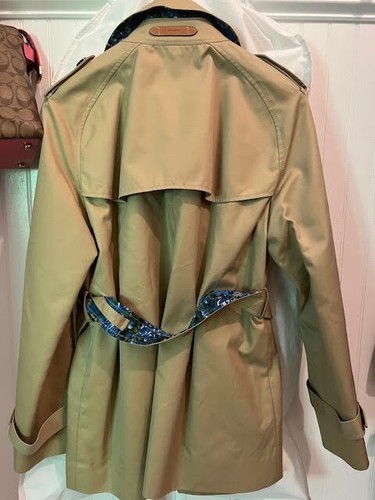 NWT Coach trench coat women MSRP $495 - Floral Lining - Picture 3 of 5