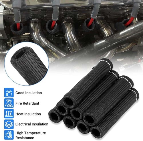 8PCS 2500° Spark Plug Wire Boots Protector Sleeve Heat Shield Cover For LS1/LS2 - Picture 9 of 15