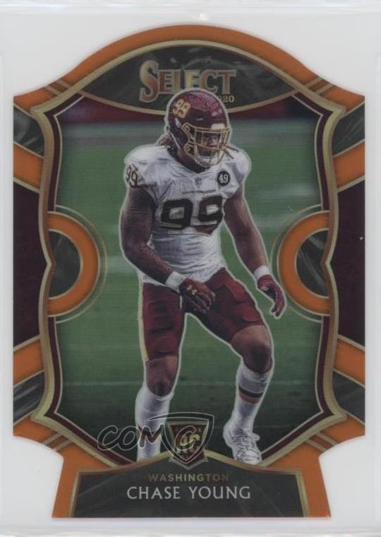 2020 Panini Select Concourse Orange Prizm Die-Cut Chase Young #64 07mp