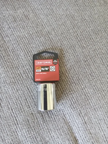 NEW CRAFTSMAN SHALLOW SOCKET 1/2" DRIVE 15/16" 12PT