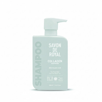 Savon De Royal Collagen Shampoo 500ml Revitalize Hair Care for Fine Hair