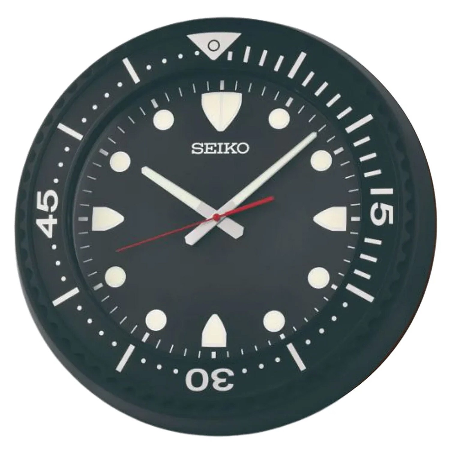 SEIKO Wanduhr mit Leisegang Schwarz QXA849K 45390₽