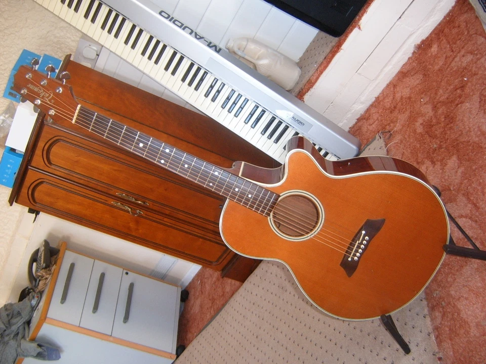 Takamine electro acoustic guitar 1996 EF series - Image 2 of 4