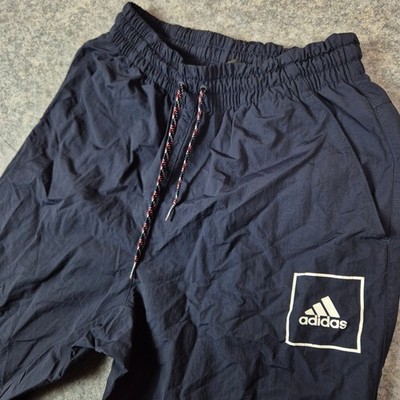 Adidas Trainingshose Herren Gr. S Blau Sporthose Jogginghose Navy Vintage-Style