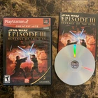 Star Wars Episode 3 III CIB Reg Card Revenge of the Sith PS2 Sony PlayStation 2