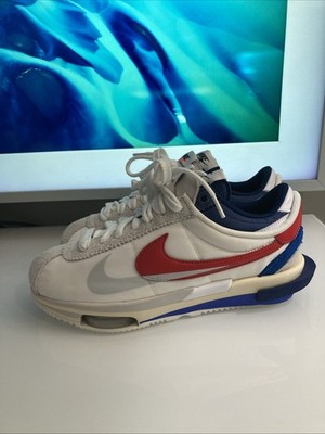 Nike Sacai Zoom Cortez SP OG White Red Blue DQ0581-100 Men's Size 8.5 Rare  