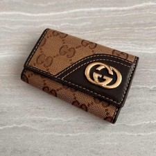 Étui à clés GUCCI logo GG toile pour femmes du Japon