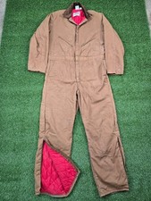 Walls Blizzard Pruf Insulated Coveralls Mens XL Tall Lined Canvas Jumpsuit 46-48