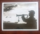 Vintage 1940 WWII Associated Press Wire Photo - Silhouette French Bugler 7"x9" — photo 2